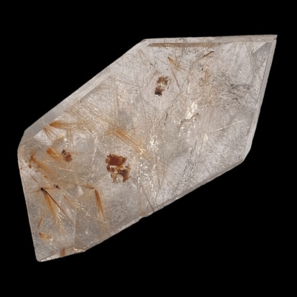 Golden Rutilated Quartz Crystal Freeform - Picture 16 of 16